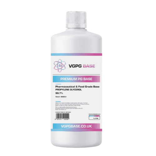 1 litre Propylene Glycol (PG) 99.7% USP/EP bottle - VGPG Base